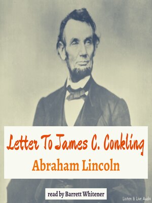 cover image of Letter To James C. Conkling